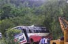 24 people injured when bus falls into gorge